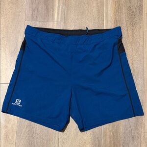 Salomon Men's Active Dry Athletic Blue Shorts